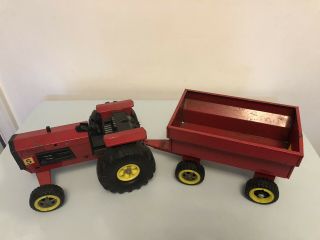 Vintage Tonka Tractor And Trailer Red Vintage Toy
