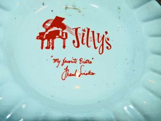 1960s Scarce JILLY’S “My Favorite Bistro” Frank Sinatra Porcelain Ashtray 2