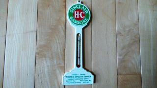 Vintage Sinclair Pole Sign Thermometer - Wayne 