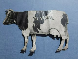 De Laval Advertising Holstein Cow Delaval Cream Separators Item Made Of Tin