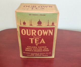 Vintage Great Atlantic & Pacific Tea Company Box Of Tea 1lb.