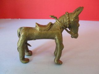 VINTAGE SOLID BRASS HORSE,  FOLK ART CASTING,  MADE IN MEXICO,  UNIQUE 3