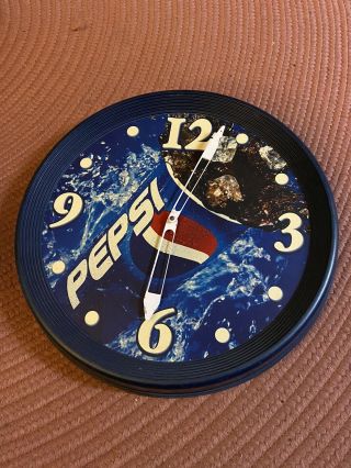 Vintage Blue Pepsi Cola Clock