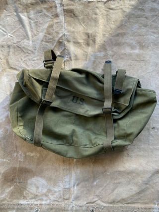 Korea Era Us Army Military M1945 Canvas Cargo Field Pack Wwii