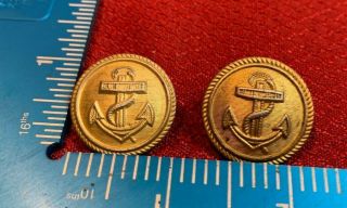 Vintage Ww2 Era German Navy Kriegsmarine Officer Buttons 1940 Dated 105c