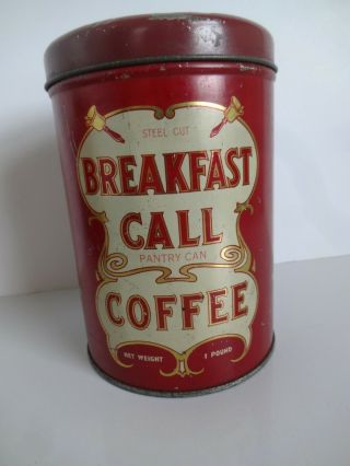 Early Antique Breakfast Call Coffee Tin Can Independence Coffee & Spice Denver