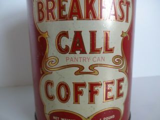 Early Antique Breakfast Call Coffee Tin Can Independence Coffee & Spice Denver 2