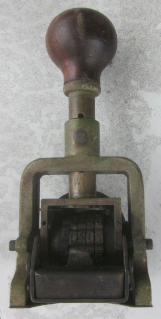 Patented 1906 5 Wheel Bates Automatic Numbering Machine 3