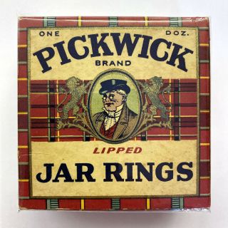 Vintage Pickwick Brand Jar Ring Box - Kansas City Mo - Spice Coffee Not Tin
