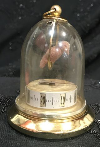 Rare Vintage Bird In Cage Thermometer