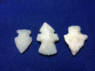 3 Small Western Arrow Points Native American Arrowhead Artifacts