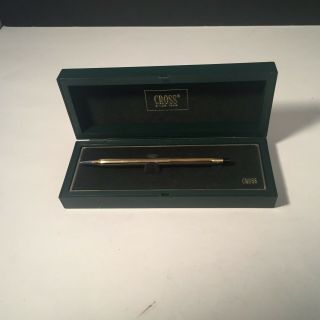 Vintage Cross Ballpoint Pen 1/20 10kt Gold Filled W/ Case
