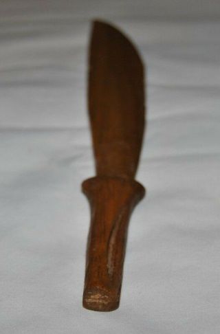 Vintage Wood Wooden Knife Letter Opener Hand Carved Hand Made 8 3/4 