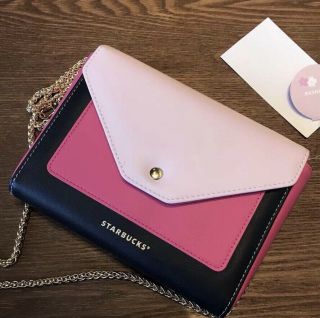 Starbucks 2019 China Sakura Season Limited Edition Pink Chain Envelope Bag