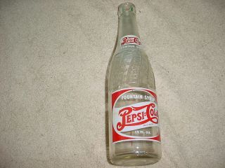 Pepsi Cola Syrup Bottle Double Dot Ruston La Usa Ship