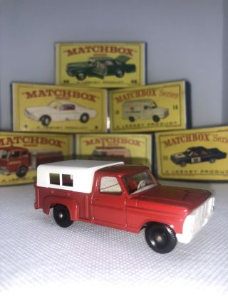 Matchbox Lesney Ford Pick Up Truck 6 D1 White Grille & Top