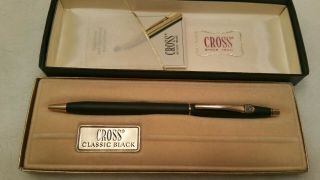 Cross Classic Century Black Ball Pen 2502 With Gm Parts Logo