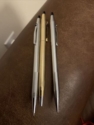 3 Vintage Ge General Electric Cross Pens