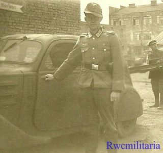 Owners Wehrmacht Impressed French Peugeot 202 Staff Car; 1944 (1)