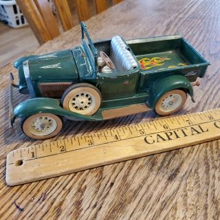 Vintage Hubley Kiddie Toy Cast Iron Ford Green Truck Decals Lancaster Pa