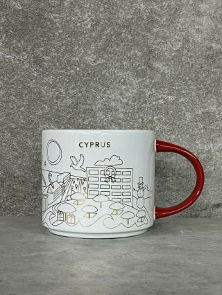 Starbucks Mug Yah Christmas Cyprus 14oz Box & Sku
