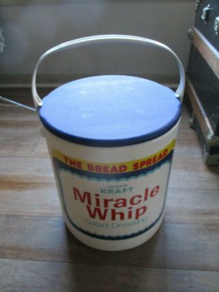 Vintage Miracle Whip Bread Advertising Cooler 5 Gallon Hamilton - Skotch Kooler