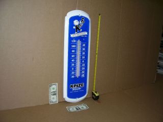 Kinze Farm Machinery Implement 40 Year Anniversary Old Tin Thermometer Dated2005