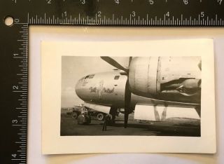 Wwii Photo Us Army Air Force Aaf 73rd Bomb Wing B - 29 Nose Art Saipan Tail Wind