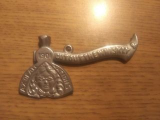 1901 Prohibition Whiskey Hatchet Axe Carrie Nation Stove Iron Tool Temperance