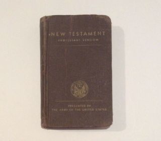 1942 Testament World War Ii Us Army Pocket Size Protestant Version Wwii Ww2