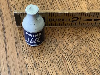 Vintage " Drink Milk " Bottle Key Chain Pencil Sharpener