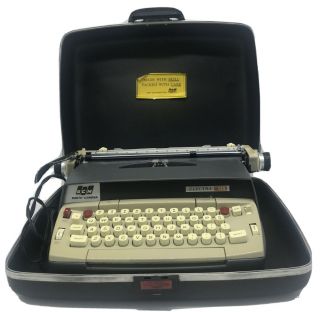 Vintage Smith Corona Electra 120 Electric Typewriter W/ Case White