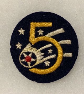 5th Air Force Australian Made Aaf Patch Us Army Air Forces Wwii P1965