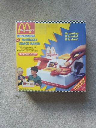 Mattel Mcdonalds Happy Meal Magic Mcnugget Snack Maker Playset 1993 Old