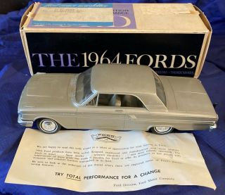 Bg1035 Vtg Dealer Promo Model 1964 Ford Fairlane 500 Ht Sport Coupe W/ Box