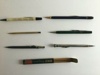 Vintage Mechanical Advertising Pencils Various Makers And Scripto Lead Package