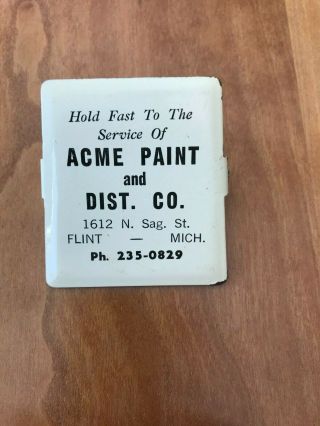 Vintage Advertising Paper Clip " Acme Paint And Dist.  Co.  "