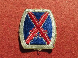 Ww 2 Us Army 10th Infantry Division Patch Insignia Mountain Division