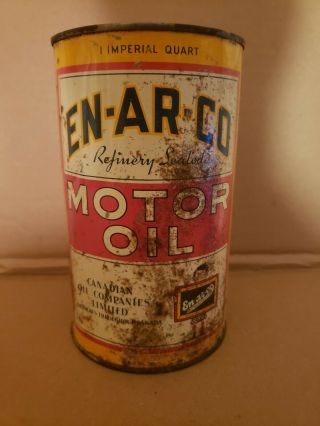 1940s Enarco Motor Oil Early White Rose