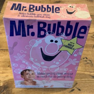 Vintage Mr Bubble Box Bath Soap 10 Oz