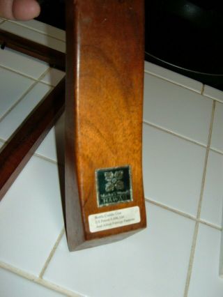 Hawaii Made Solid Authentic Koa Wood Single Wine Bottle Holder Stand