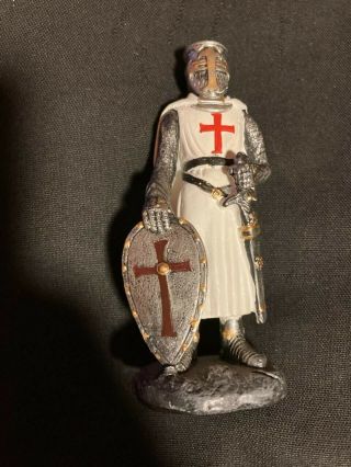 Templar Knight Pvc Statue 4 Inch Tall