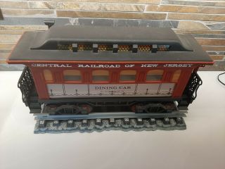 Jim Beam Train Decanter " Dining Car " Central Railroad Of Jersey Train