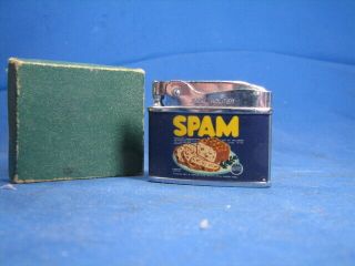 Vintage Old Stock Ideal Adliter Spam Canned Ham Advertising Auto Lighter