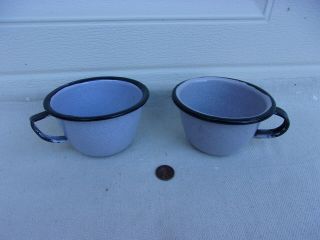 Ww2 Gi Enameled Drinking Cups For M1940 Officer 
