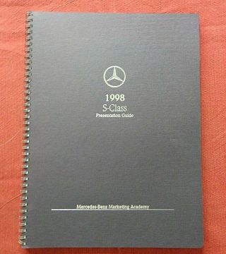 1998 Mercedes - Benz S - Class S320w S320 S420 S500 S600 Presentation Brochure