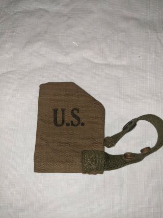 Wwii Us Army M1 Garand Carbine Rifle Muzzle Cover E.  A.  Brown Mfg.  Co.  1944