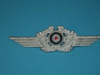 Wwii German Air Force (luftwaffe) Visor Hat Badge