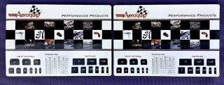 2 Vintage Aeroquip Auto Parts Store Counter Advertising Foam Mats Nhra
