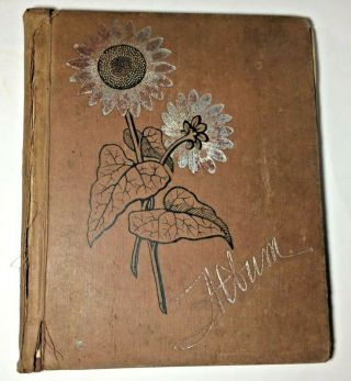 Victorian Scrap Book Album 1880 